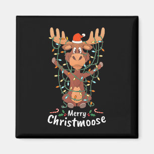 Imã Feliz Natal Christmoose Árvore de Natal Luzes