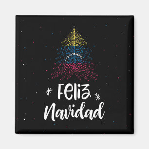 Imã Feliz Natal com a bandeira da Venezuela