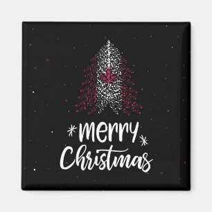 Imã Feliz Natal com a bandeira do Canadá