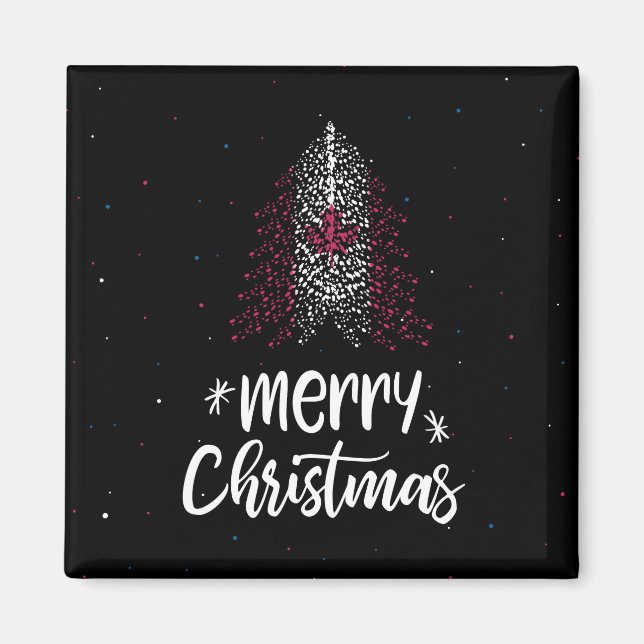 Imã Feliz Natal com a bandeira do Canadá (Frente)