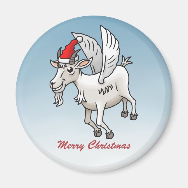 Imã Feliz Natal da Cabra Voadora (Frente)