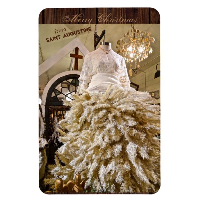 Ímã Feliz Natal da Rua (Santo) Augustine Florida (Vertical)