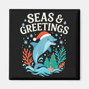 Imã Feliz Natal Das Profundas Oceânicas Marinhas E Sau