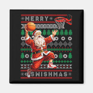 Imã Feliz Natal de Basquete Swishmas Xmas Homens