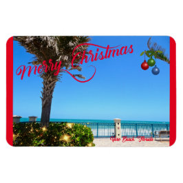 Ímã Feliz Natal de Vero Beach Oceanfront