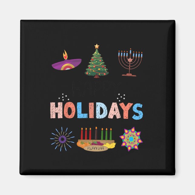 Imã Feliz Natal Diwali Kwanzaa Hanukkah (Frente)