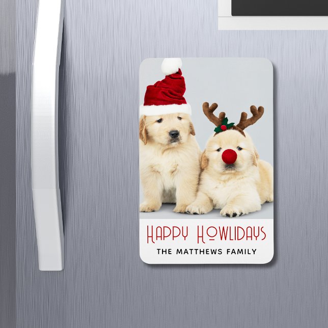 Ímã Feliz Natal do Cachorro Feriado Feriado Feriado (Criador carregado)