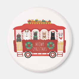 Imã Feliz Natal dos Gatos