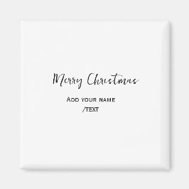 Imã Feliz Natal Elegante adiciona texto simples modern