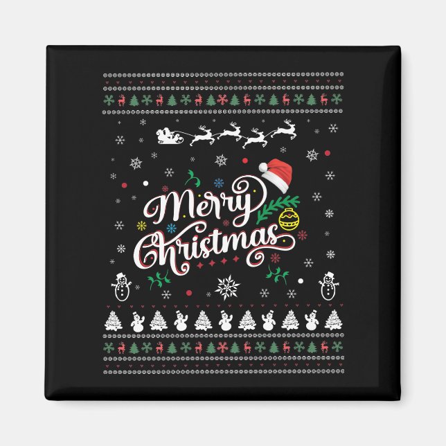 Imã Feliz Natal Engraçado (Frente)