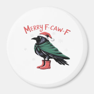 Imã Feliz Natal F Caw F Estilo Clássico Vintage