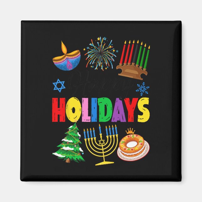 Imã Feliz Natal Feliz Hanukkah Happ (Frente)