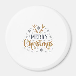 Imã Feliz Natal Flocos de Neve, Feliz ano novo