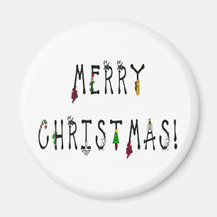 Imã Feliz Natal - Fonte de decoração