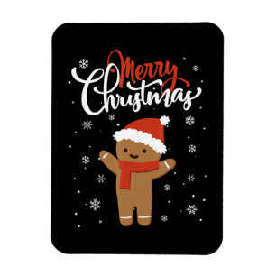 Ímã Feliz Natal Ginger Bread Natal Natal Cookie