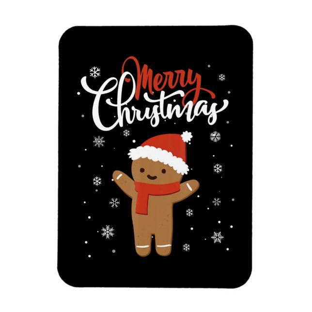 Ímã Feliz Natal Ginger Bread Natal Natal Cookie (Vertical)