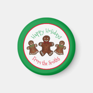Imã Feliz Natal Gingercake Homem Cookies
