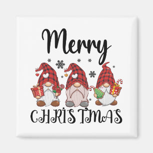 Imã Feliz Natal Gnomies Gnomos de Natal
