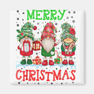 Imã Feliz Natal Gnomies Papais noeis de Esquadrão Chil