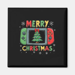 Imã Feliz Natal Homens Jovens Jovens Jogando Jogador X