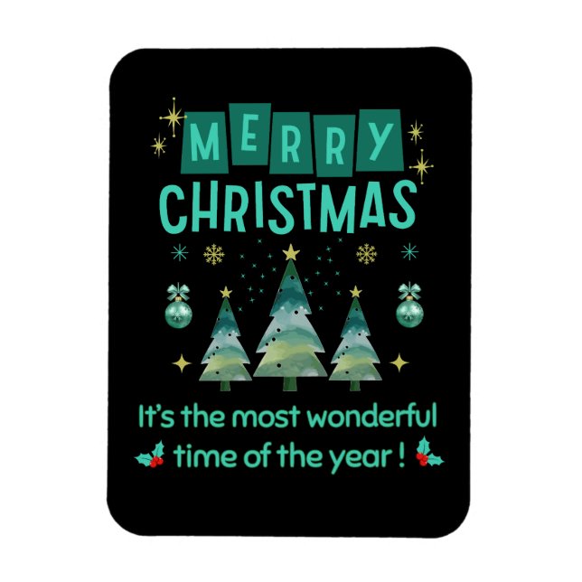 Ímã Feliz Natal - Hora Maravilhosa do Ano (Vertical)