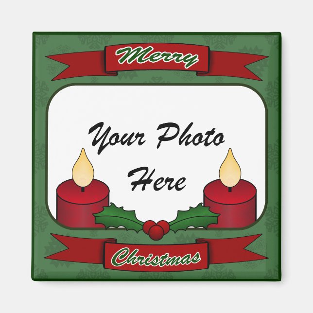Imã Feliz Natal! Imagem Personalizada (Frente)