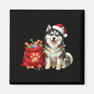 Imã Feliz Natal Luzes Cachorro Mãe Msky Msky