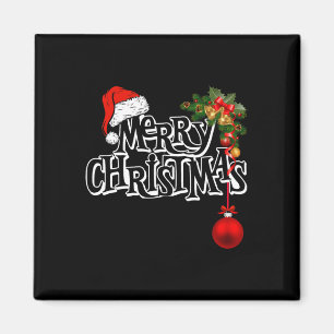 Imã Feliz Natal Luzes Santa Hat Família Xmas Homens W