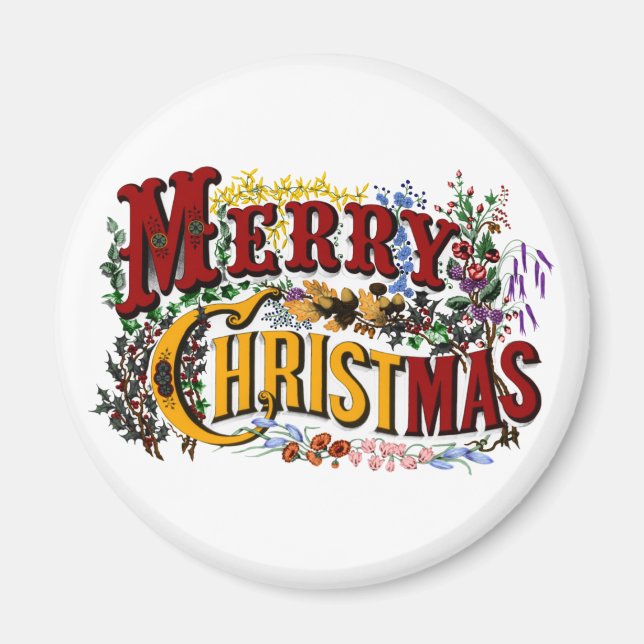 Imã Feliz Natal Magnet (Frente)
