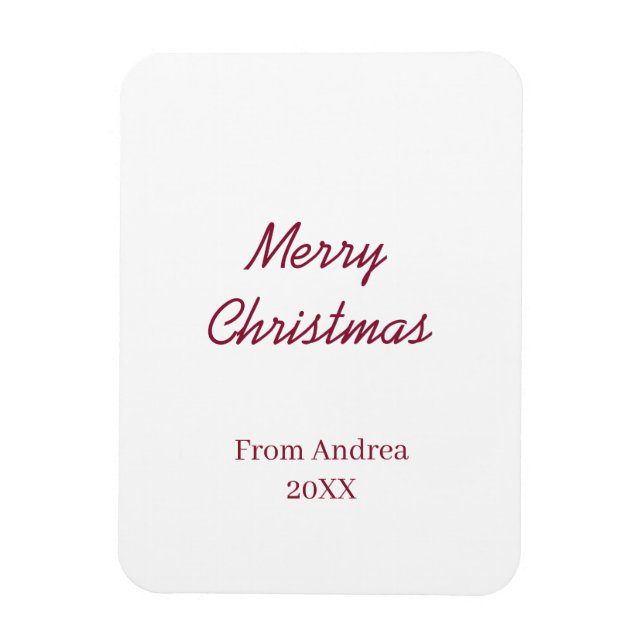 ÍMÃ FELIZ NATAL MARON DE NOME 20XX SIMPLES MINIMA (Vertical)