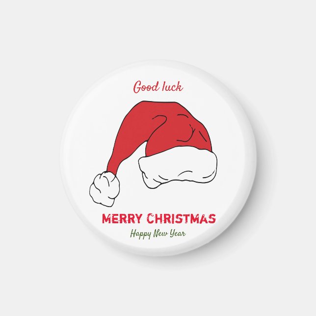 Imã Feliz Natal minimalista e Ano novo (Frente)