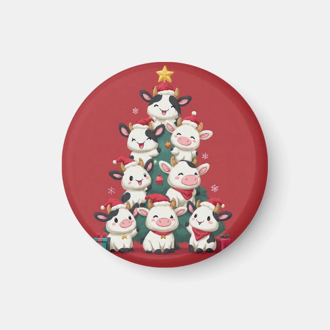 Imã Feliz Natal Moo (Frente)
