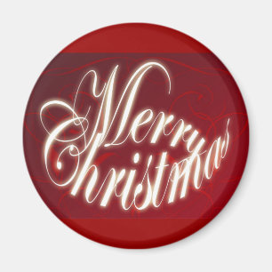 Imã Feliz Natal no ímã vermelho