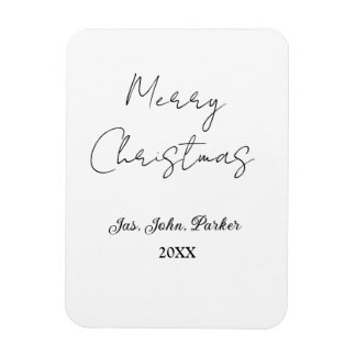 ÍMÃ FELIZ NATAL NOME ANO 20XX SIMPLES MINIMALISTA