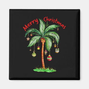 Imã Feliz Natal Palmeira Havaí Havaiano Tropical