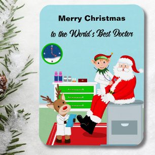 Ímã Feliz Natal para o melhor médico do mundo