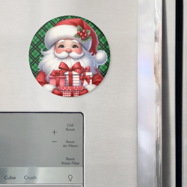 Imã Feliz Natal para Papais noeis para seu Frigorífico (In Situ (Fridge))