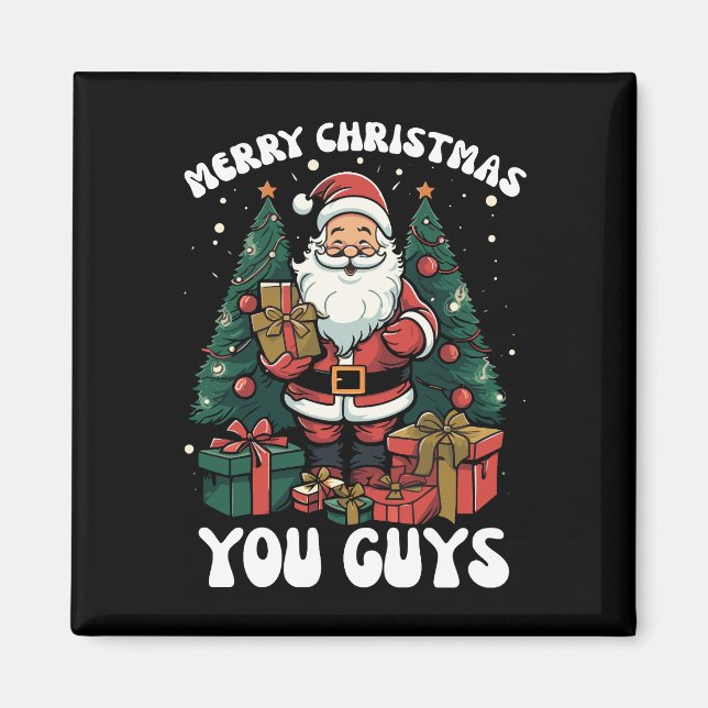Imã Feliz Natal Pessoal Papai Noel (Frente)