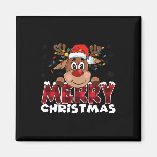 Imã Feliz Natal Reindeer Homens Mulheres Matando Famíl