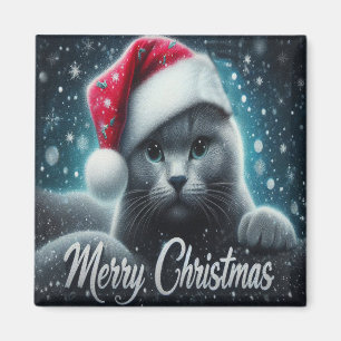 Imã Feliz Natal Russo de Gato Azul, Papais noeis de Na