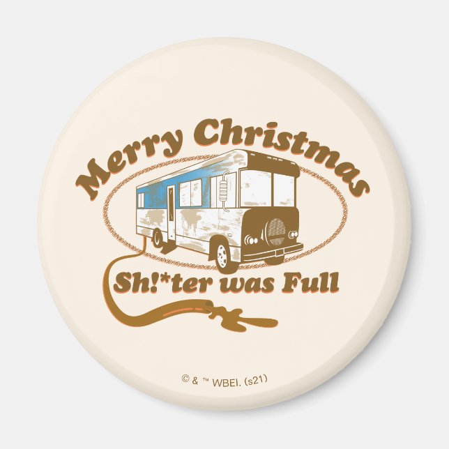 Imã Feliz Natal Sh!*ter era Cheio (Frente)
