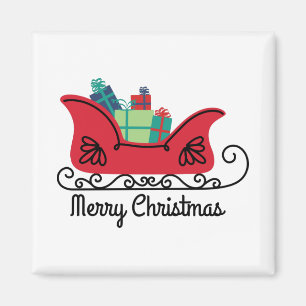 Imã Feliz Natal Sleigh