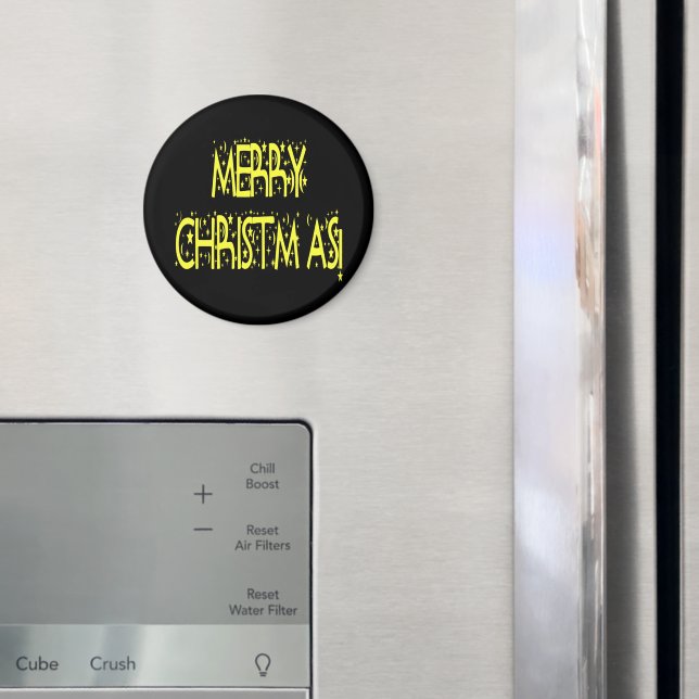 Imã Feliz Natal Starry Night Font (In Situ (Fridge))