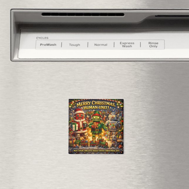 Imã Feliz Natal, unidade humana, divertido feriado de  (In Situ (Dishwasher))