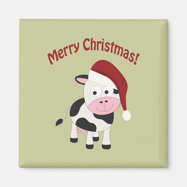 Imã Feliz Natal Vaca (Frente)