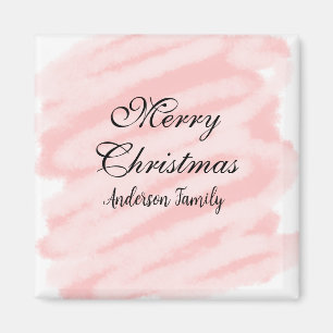Imã Feliz Natal vermelho pastel aquarela texto abstrat
