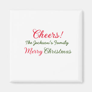 Imã feliz natal votos adicione o nome da família texto