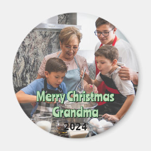 Imã Feliz Natal Vovó 2024 Magnet