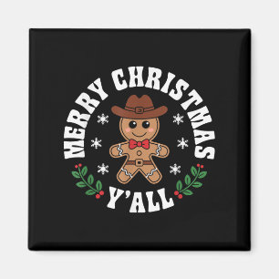 Imã Feliz Natal Yall Gingercake Cowboy Howdy West
