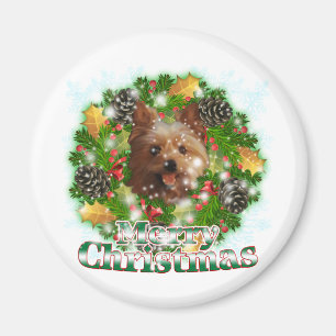 Imã Feliz Natal Yorkie